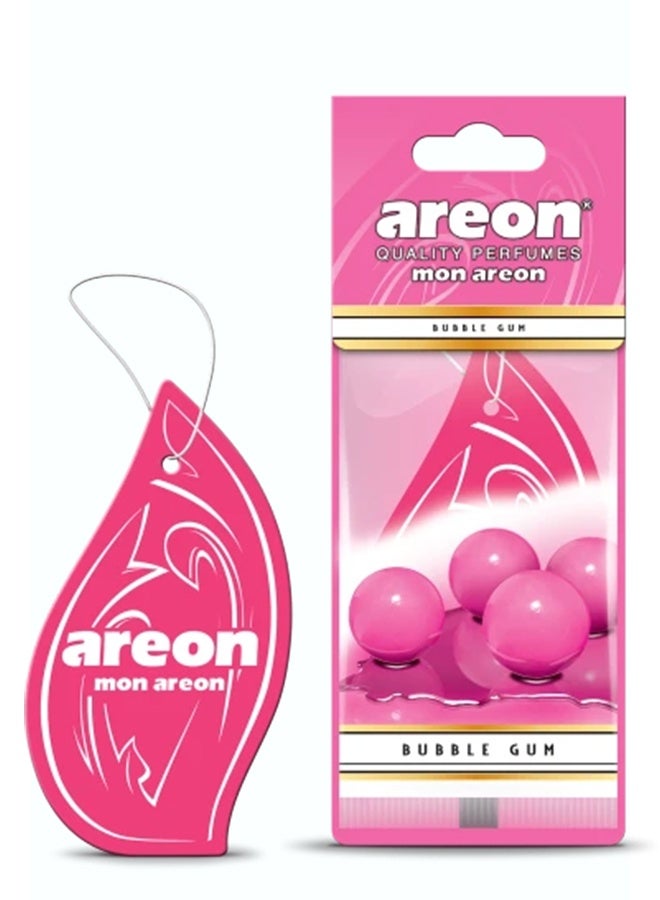 Areon Mon Areon Car Air Freshener – Bubble Gum Scent, Long-Lasting - Image 1